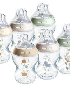 Tommee Tippee Closer to Nature 6 Biberons 260ml 0 Mois et + rose beige