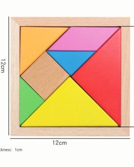 Tangram en bois coloré