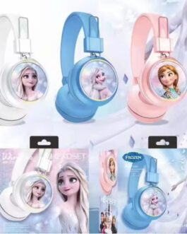 Casque Disney  Frozen sans fil Bluetooth portable pour enfants  avec microphone, volume réduit pour protéger l’audition, batterie rechargeable, bandeau réglable pour enfants pour l’école, la maison ou les voyages