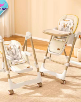 Chaise Haute Multifonction 3 en 1 pour Bébé avec fonction balancelle 4 coloris dispo