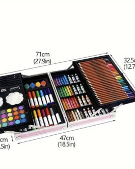 valise artistique complète peinture dessin coloriage 2 coloris dispo