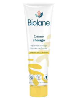 BIOLANE – Creme change bebe dermo pédiatrie – Siège Bébé – Protège et répare les irritations – Soin pour la peau – 98% Ingrèdients Naturels – Tube 100ml – Fabriqué en France