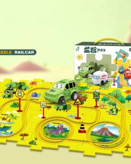 Circuit Puzzle Jungle voiture 15 pieces