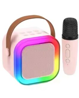 Karaoké Bluetooth Portable avec Lumières LED et 1 micro