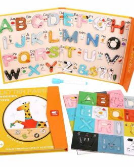 Livre magnetique  jeu éducatif en bois apprentissage de l’alphabet