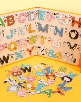 Livre magnetique  jeu éducatif en bois apprentissage de l’alphabet