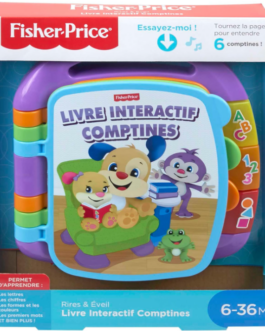 Fisher-Price Livre Musical Bébé Interactif | Jouet D’éveil Bébé 6 Mois 36 mois